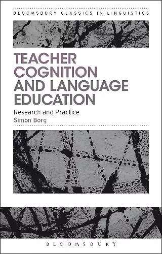 Teacher Cognition and Language Education cover