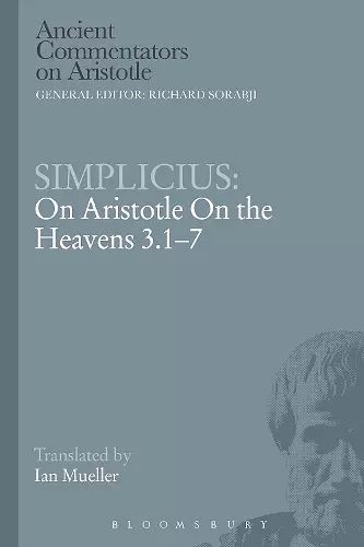 Simplicius: On Aristotle On the Heavens 3.1-7 cover