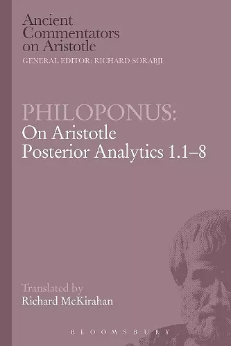 Philoponus: On Aristotle Posterior Analytics 1.1-8 cover