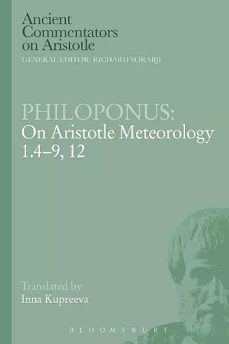 Philoponus: On Aristotle Meteorology 1.4-9, 12 cover