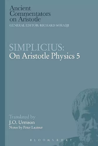 Simplicius: On Aristotle Physics 5 cover