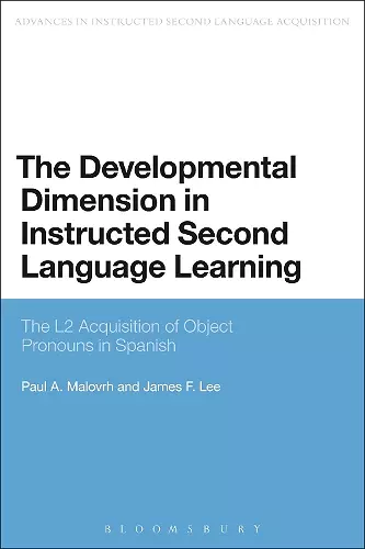 The Developmental Dimension in Instructed Second Language Learning cover