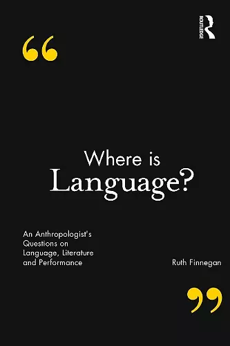 Where is Language? cover