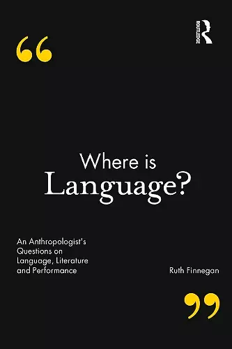 Where is Language? cover