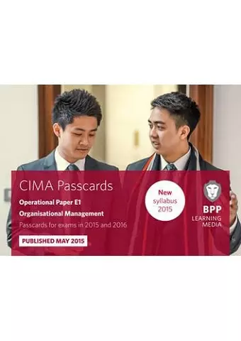 CIMA E1 Organisational Management cover