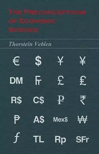 The Preconceptions of Economic Science cover