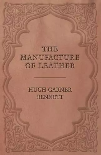 The Manufacture of Leather cover