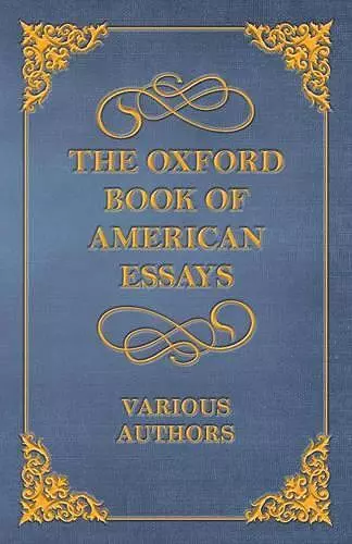 The Oxford Book of American Essays cover