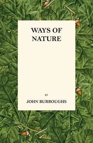 Ways of Nature cover