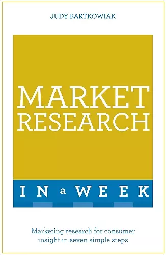 Market Research In A Week cover