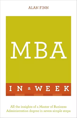 MBA In A Week cover