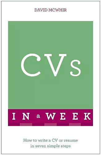 CVs In A Week cover