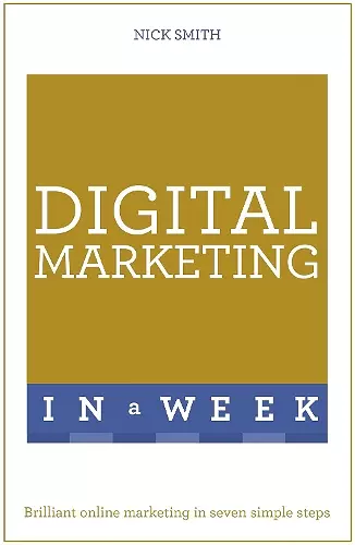 Digital Marketing In A Week cover