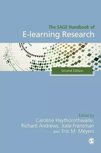 The SAGE Handbook of E-learning Research cover