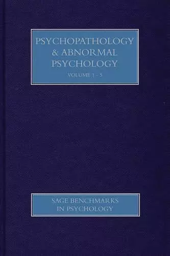 Psychopathology & Abnormal Psychology cover