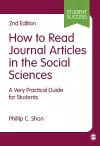 How to Read Journal Articles in the Social Sciences cover