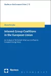 The Formation of Coalitions in the European Union cover