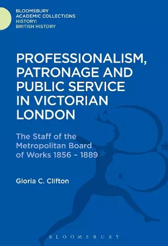 Professionalism, Patronage and Public Service in Victorian London cover