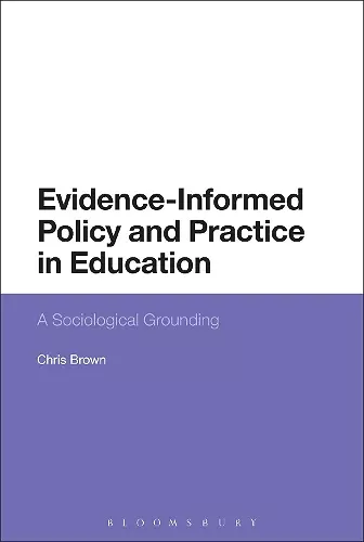 Evidence-Informed Policy and Practice in Education cover