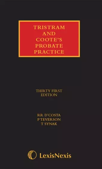 Tristram and Coote's Probate Practice Set cover