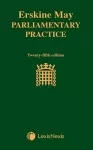 Erskine May: Parliamentary Practice cover