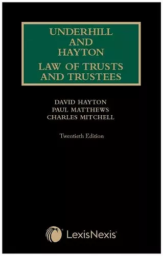 Underhill and Hayton Law of Trusts and Trustees cover