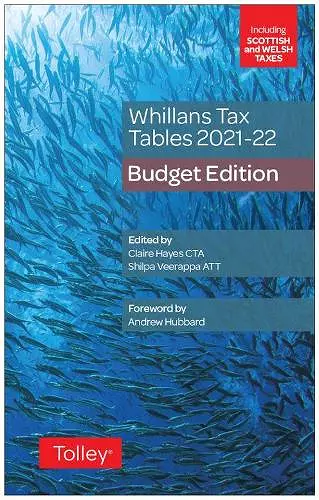 Whillans's Tax Tables 2021-22 (Budget edition) cover