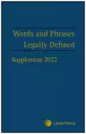 Words and Phrases Legally Defined 2023 Supplement cover