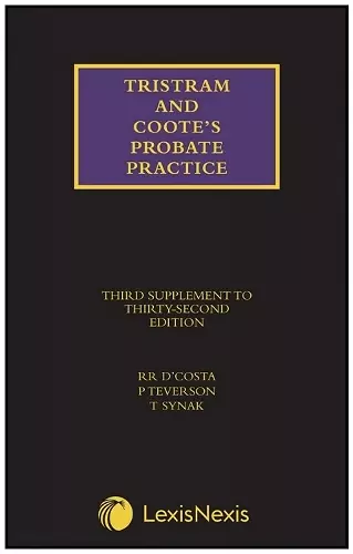 Tristram and Coote's Probate Practice Third Supplement to the 32nd edition cover