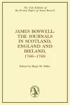 James Boswell, the Journals in Scotland, England and Ireland, 1766-1769 cover