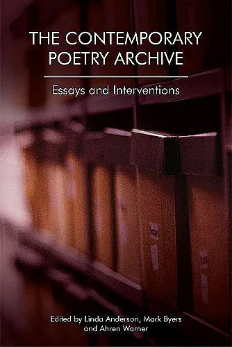 The Contemporary Poetry Archive cover