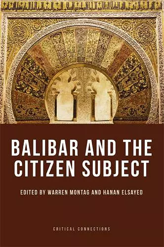 Balibar and the Citizen Subject cover