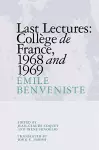 Last Lectures: College De France, 1968 and 1969 cover