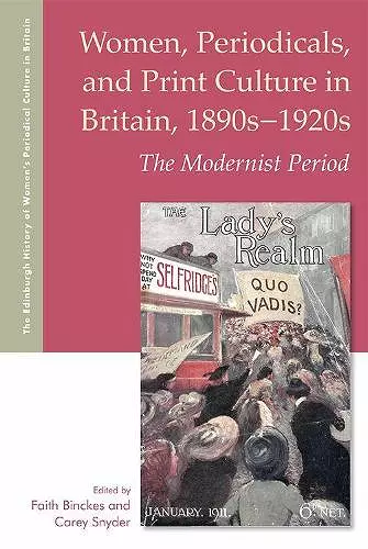 Women, Periodicals and Print Culture in Britain, 1890s-1920s cover