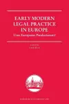 Authorities in Early Modern Courts in Europe cover