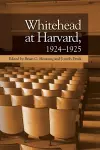 Whitehead at Harvard, 1924 1925 cover