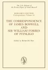 The Correspondence of James Boswell and Sir William Forbes of Pitsligo cover