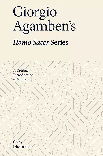 Giorgio Agamben's Homo Sacer Series cover