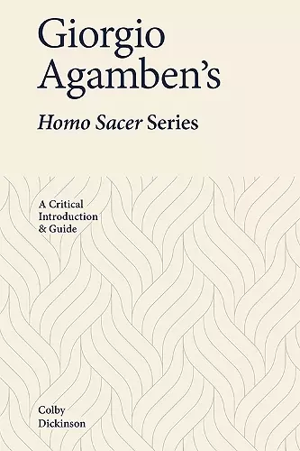 Giorgio Agamben's Homo Sacer Series cover