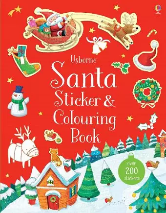 Santa Sticker and Colouring Book cover