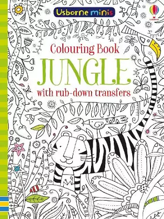 Colouring Book Jungle with Rub Downs cover