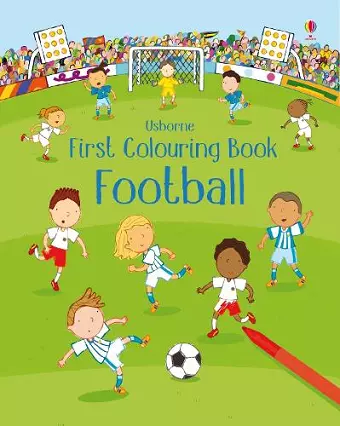 First Colouring Book Football cover