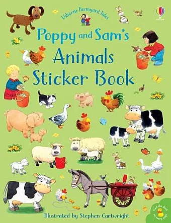Poppy and Sam's Animals Sticker Book cover
