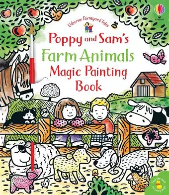Poppy and Sam's Farm Animals Magic Painting Book cover