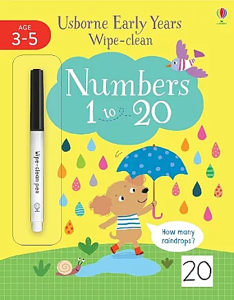 Early Years Wipe-Clean Numbers 1 to 20 cover