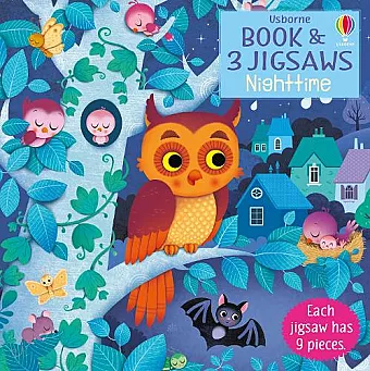 Usborne Book and 3 Jigsaws: Night time cover
