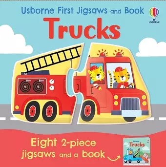 Usborne First Jigsaws and Book: Trucks cover