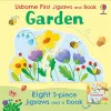 Usborne First Jigsaws And Book: Garden cover