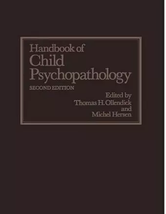 Handbook of Child Psychopathology cover