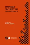 Database Security XII cover